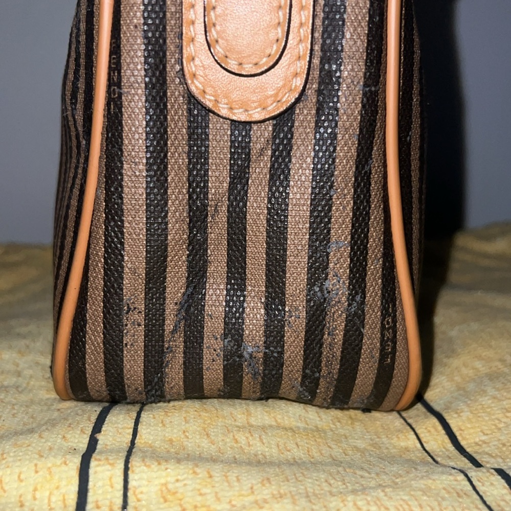 Fendi Brown and Black Striped Satchel - Picture 7 of 16